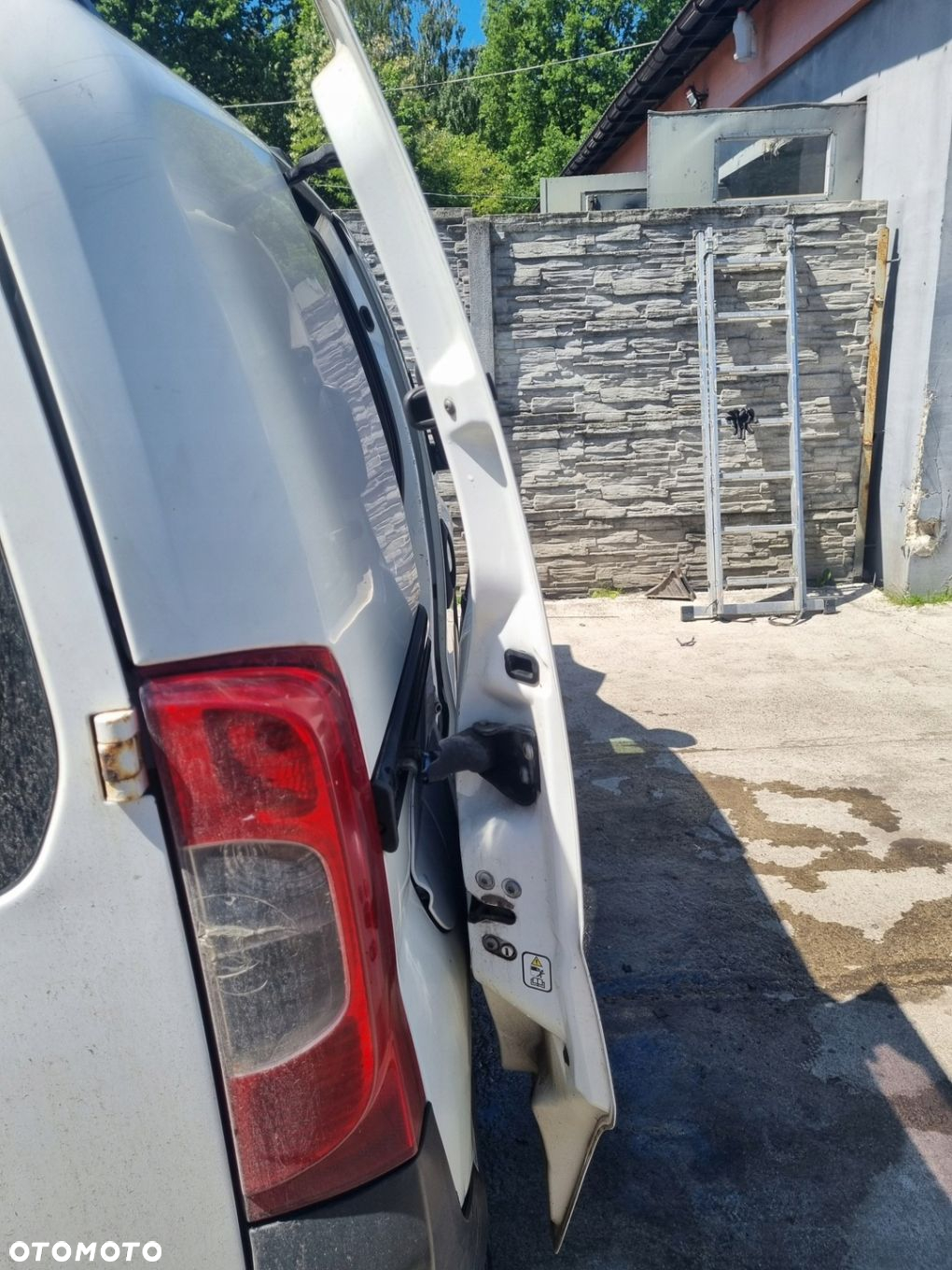 PEUGEOT BIPPER 07-17 2009 r DRZWI PRAWY TYŁ PRAWE TYLNE PRZESUWNE BIAŁE EU * - 11