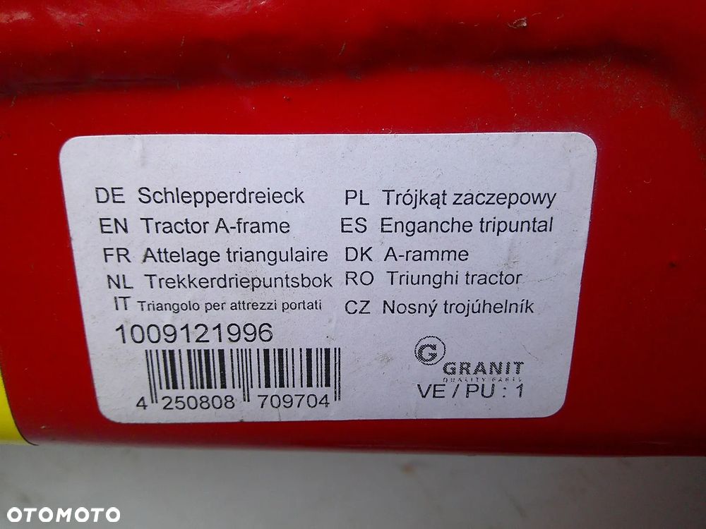 Schlepperdreieck Kat2 trójkąt zaczepowy 1400kf fricke granit 1009121996 - 2