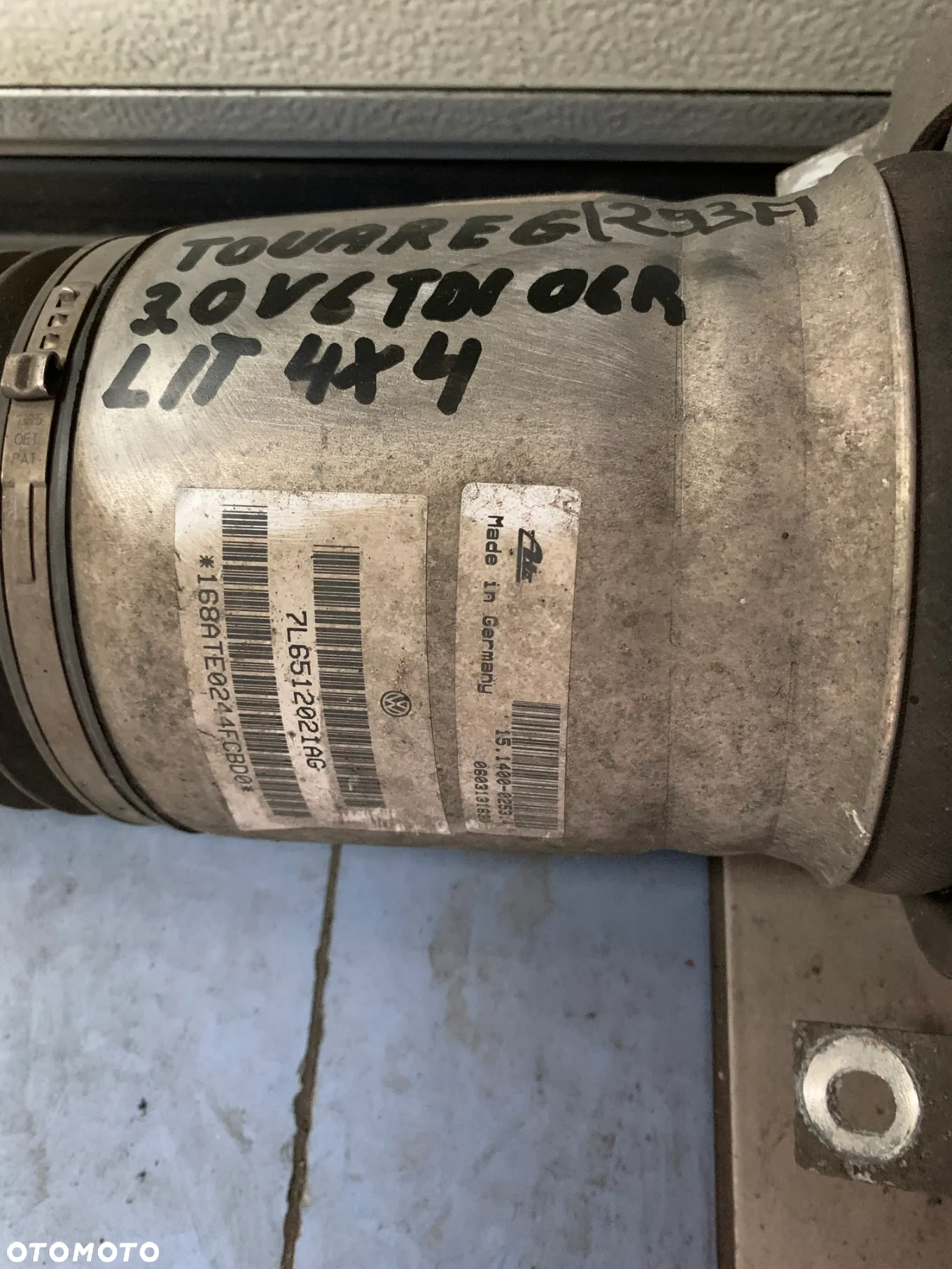 VW TOUAREG I 06R 3.0 V6 AMORTYZATOR PNEUMATYCZNY LEWY TYŁ 7L6512021AG - 2