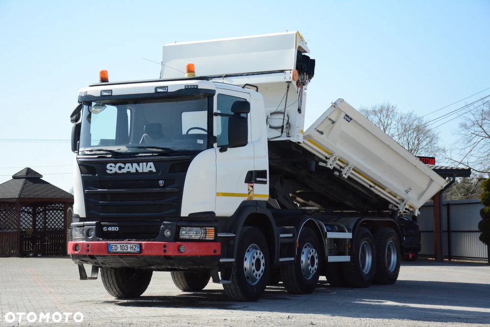 Scania G 450 / 2016r / 8x4 / Retarder / Hydroburta / Niski przebieg / Bardzo dobry stan - 1