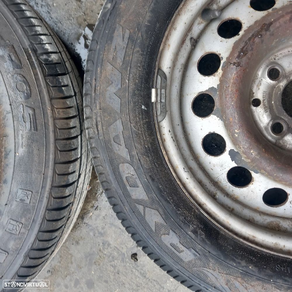 Jantes e pneus R14 Volkswagen Caddy ano 1999 - 2