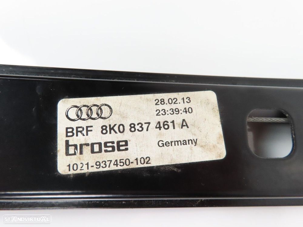 Elevador Sem Motor Esquerdo/Frente Usado / Original AUDI A4 (8K2, B8)/AUDI A4 Av... - 3