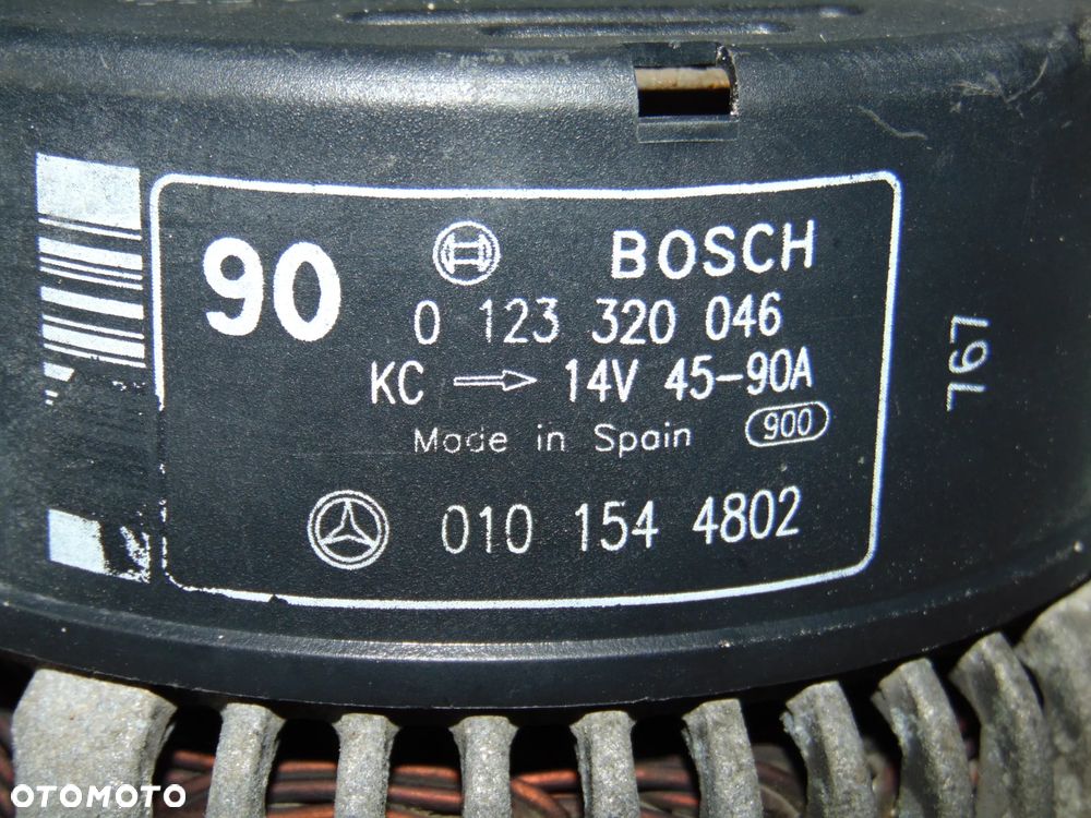 ORYGINAŁ alternator 0123320046 0101544802 Mercedes W210 W202 E C Klasa 2.2 2.5 benzyna 94-01r - 2