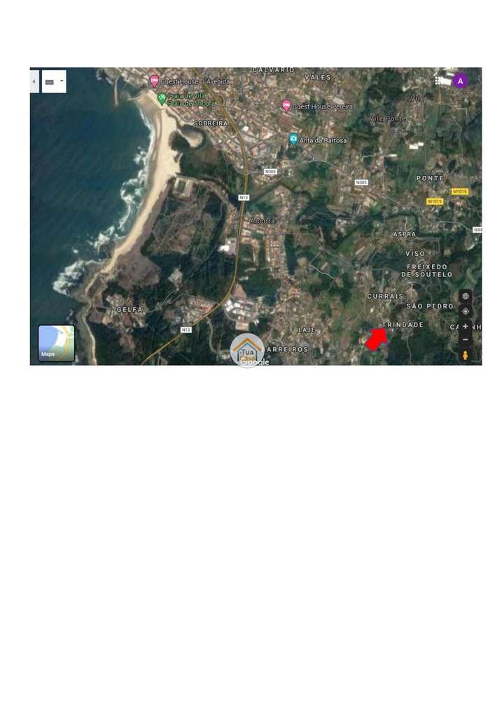 Terreno urbano com vista para o mar - Área total de 1740 m2, em Âncora - Grande imagem: 3/5