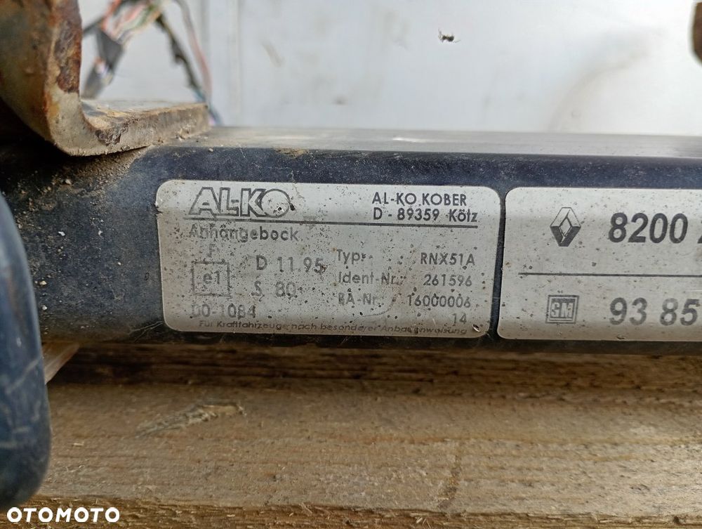 hak holowniczy wiązka opel vivaro a renault trafic II primastar 2001-2014 8200271018 93851676 - 9
