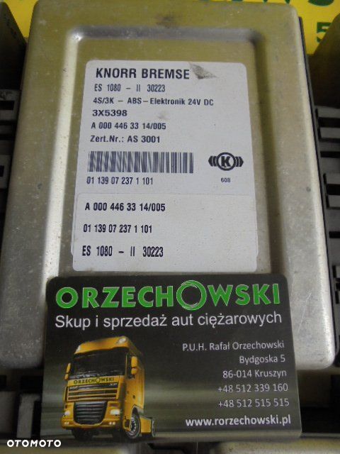 MERCEDES ATEGO STEROWNIK MODUŁ ABS 0004463314/005 - 1
