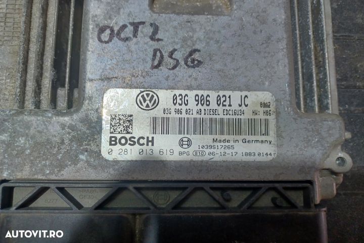 Calculator motor ECU 03G906021JC 0281013619 - 2.0 BMM 03G906021JC 028 - 2