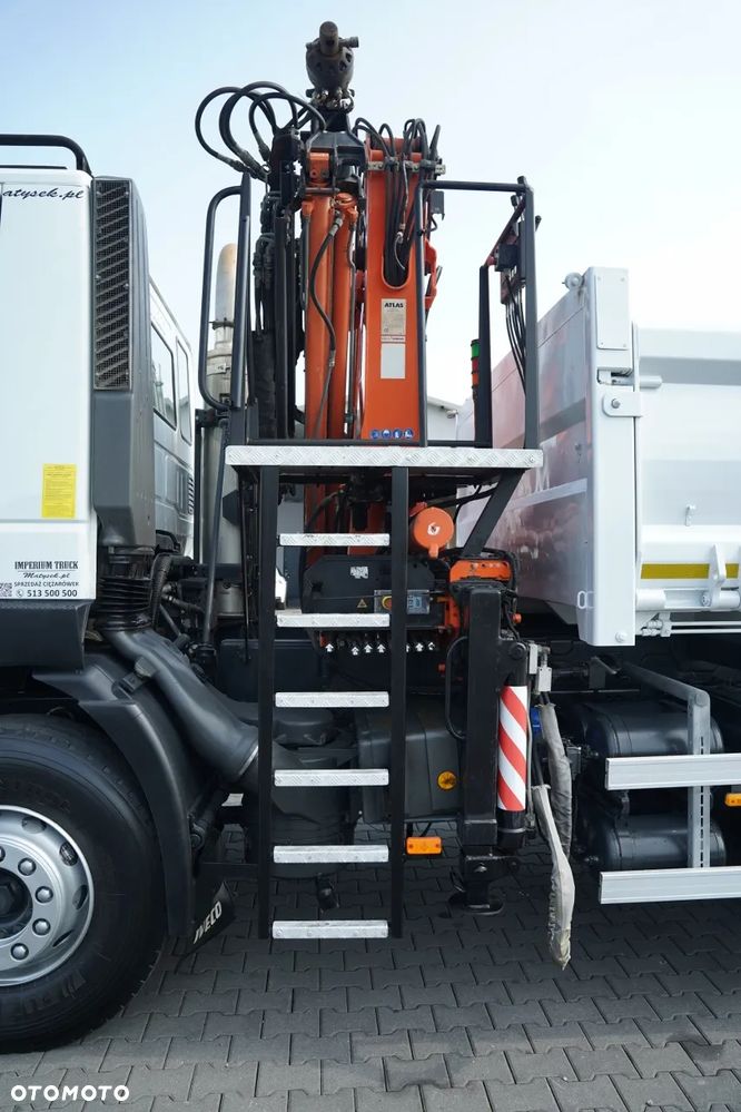 Iveco TRAKKER 410 / 6X4 / 2 STR. WYWROTKA + HDS ATLAS 125.2 / HYDROBURTA / ROTATOR / MANUAL / EURO 5 EEV / - 22