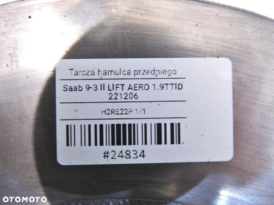 TARCZE HAMULCOWE PRZÓD SAAB 9-3 II 1.9 TTID - 5