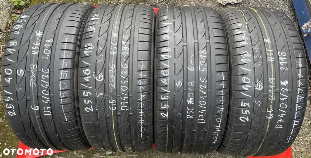 4szt. opony letnie 255/40R18 95Y Bridgestone Potenza S001 {RSC} {*} - 1