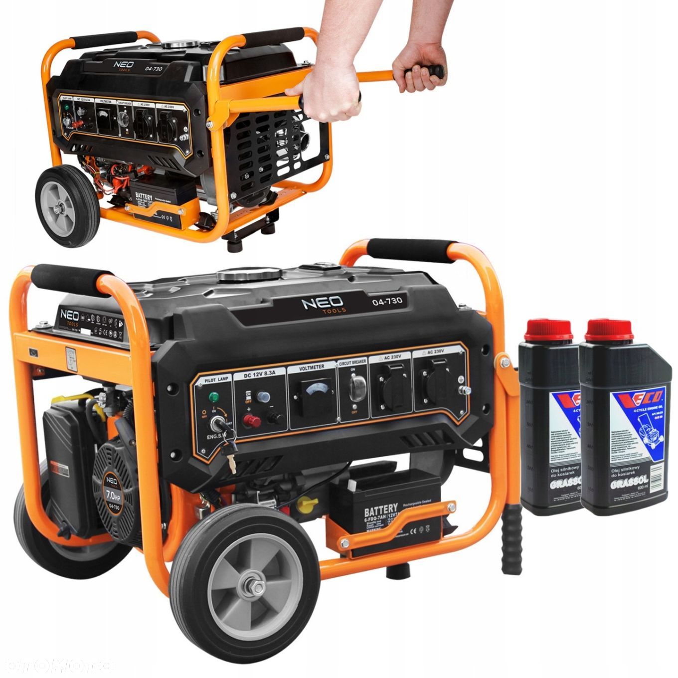 NEO AGREGAT PRĄDOTWÓRCZY GENERATOR 3000W  OLEJ - 1
