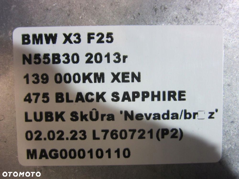 BMW X3 F25 F07 STEROWNIK TOP REAR VIEW 6994553 - 3