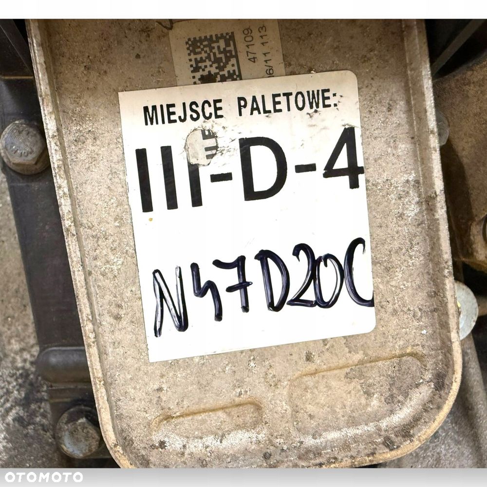 SILNIK N47D20C BMW E90 E91 F07 F10 F11 2.0 D DIESEL 184KM sprawny palący - 12