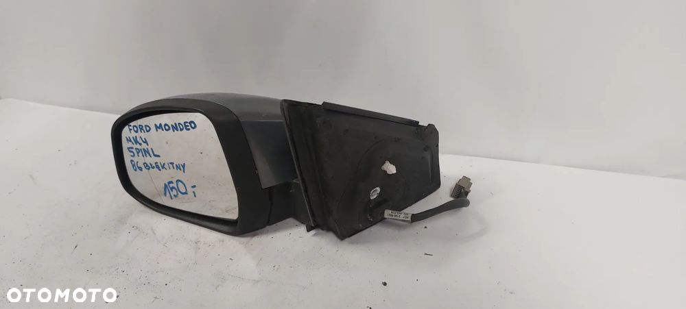 .  LUSTERKO ELEKTRYCZNE FORD MONDEO MK4 LEWE 5PIN 86 BŁĘKITNY - 2