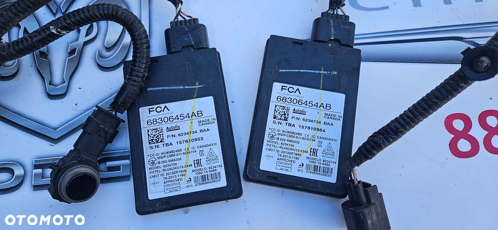 Chrysler Pacifica 2016- Instalacja zderzaka tylnego pod 6xPDC Wiązka PDC P68228597AE Czujnik parkowania PDC Czujnik PDC 5XG31GUVAA KOLOR PUV Moduł martwego pola Radar zderzaka tył  68306454AB - 5