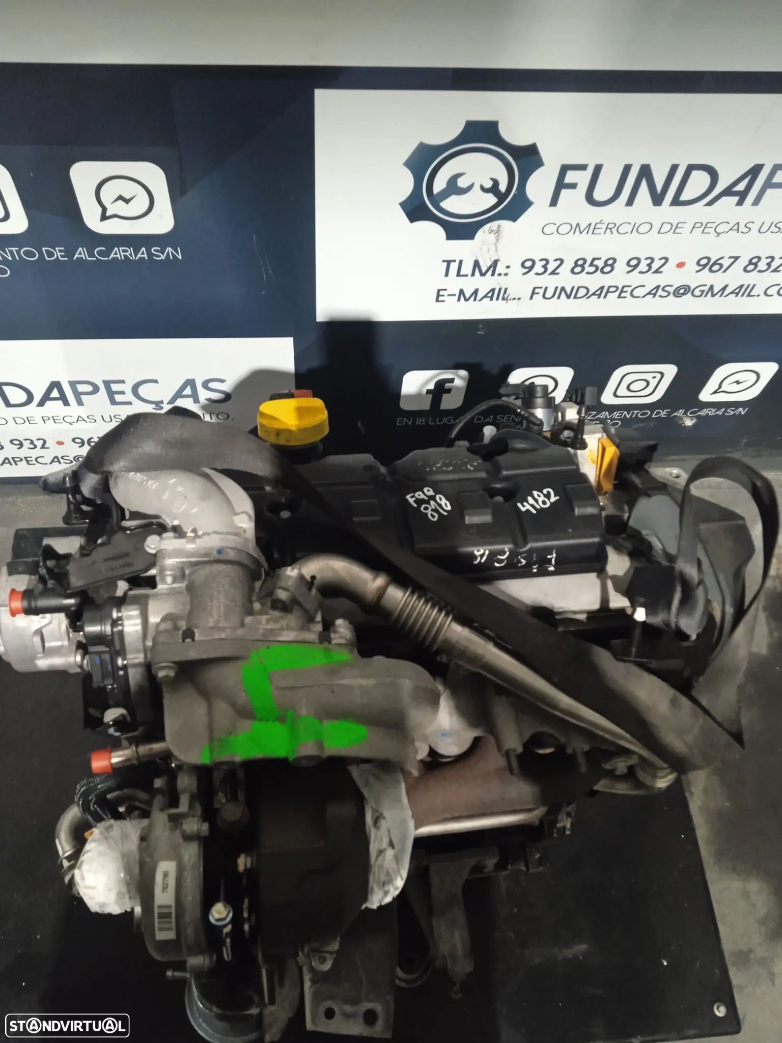 Motor Renault Scenic 2 1.9 Dci 130Cv Ref: F9Q818 - 1