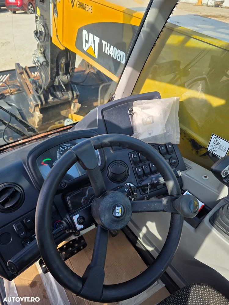 Caterpillar Cat TH408D incarcator telescopic manitou merlo jcb dieci - 7