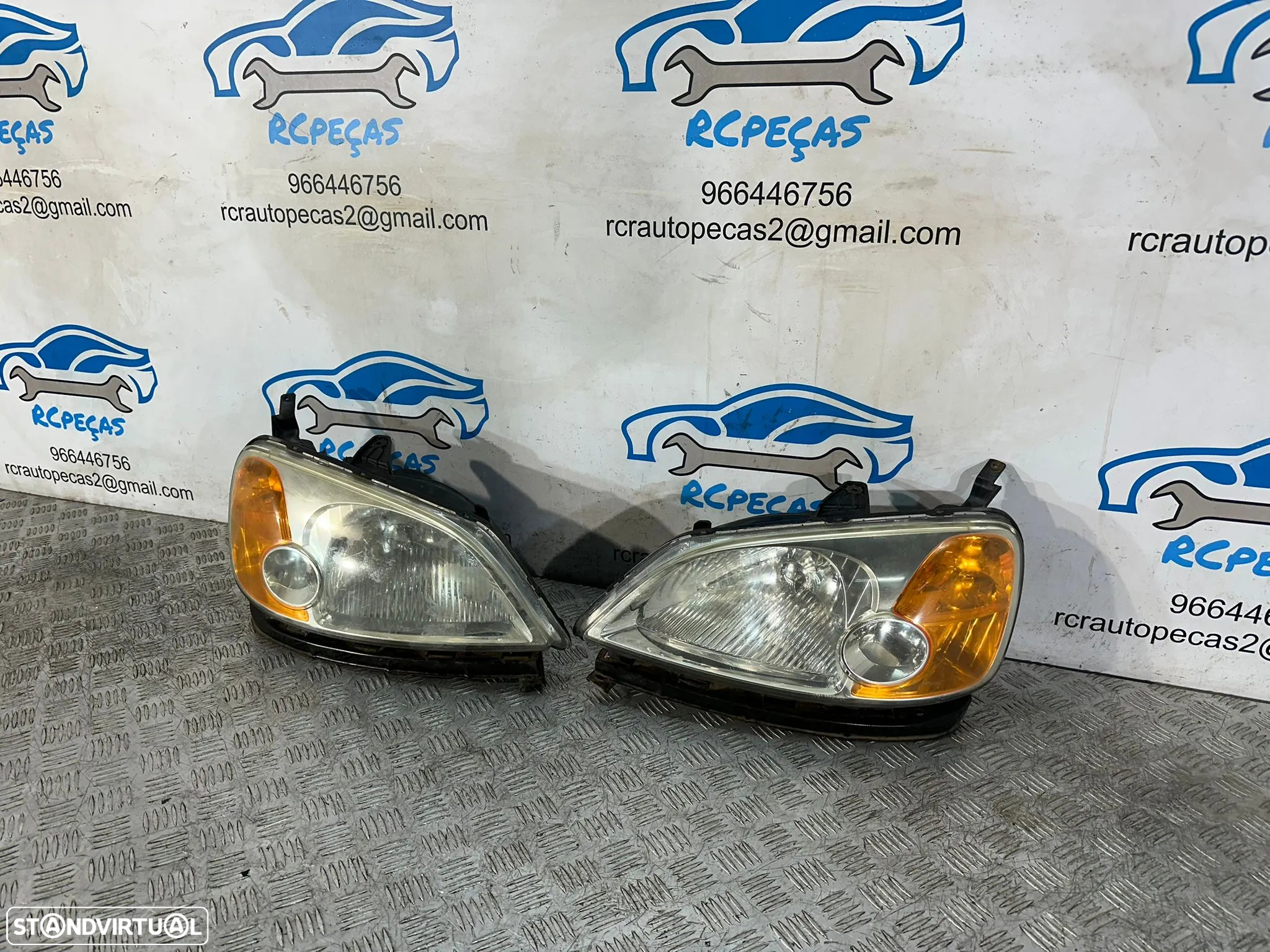 Conjunto Oticas Frente Frontais Esquerda Direita Honda Civic 7 Mk7 EP ES 2001 - 2005 - 4
