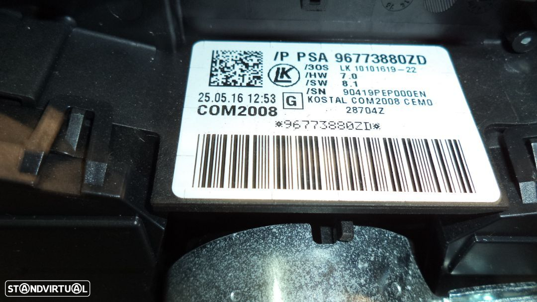 Comutador / Interruptor de luzes multifunções com patilhas  Citroen/ Peugeot ref .96773880ZD - 3
