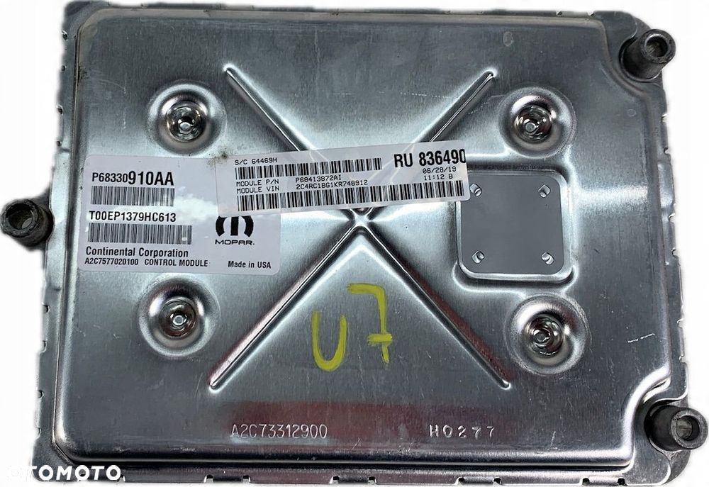 U7 CHRYSLER PACIFICA II 16- KOMPUTER STEROWNIK SILNIKA 68330910AA - 16