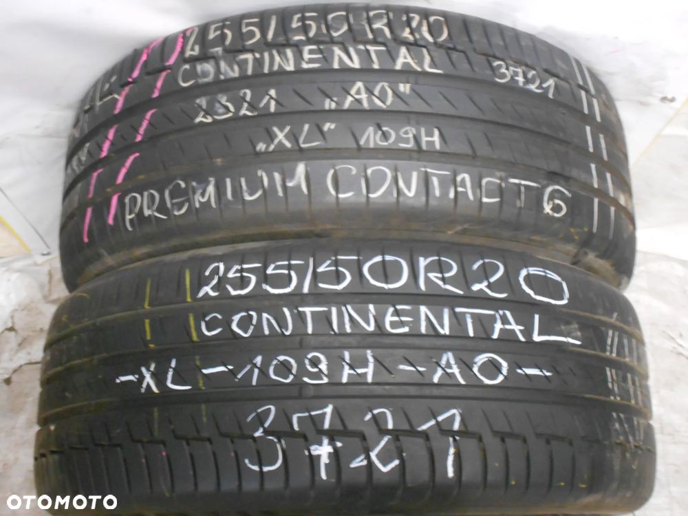 OPONY 255/50R20 CONTINENTAL PREMIUM CONTACT 6 XL AO DOT 3721 7MM - 1