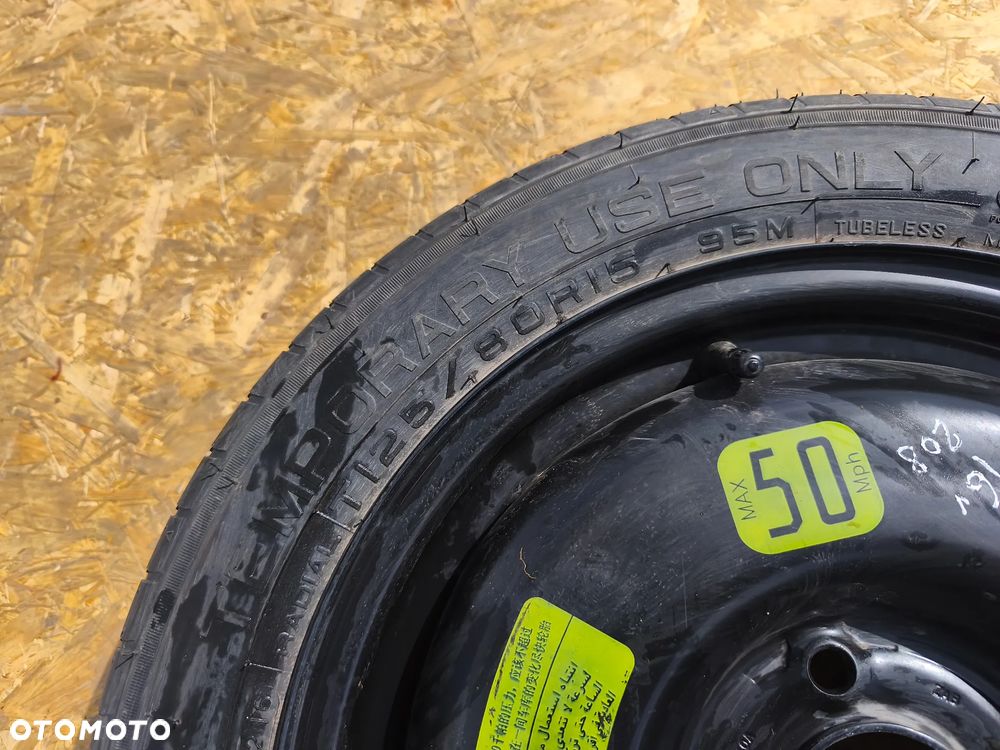 KOŁO DOJAZDOWE ZAPASOWE 125/80R15 15 CALI 4X108 CITROEN PEUGEOT OPEL - 4