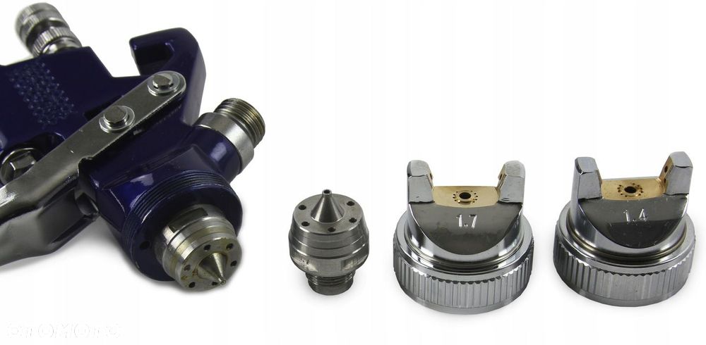 PISTOLET LAKIERNICZY DO MALOWANIA /ZESTAW BLISTER/dysze 1.4/1.7mm MANOMETR - 6