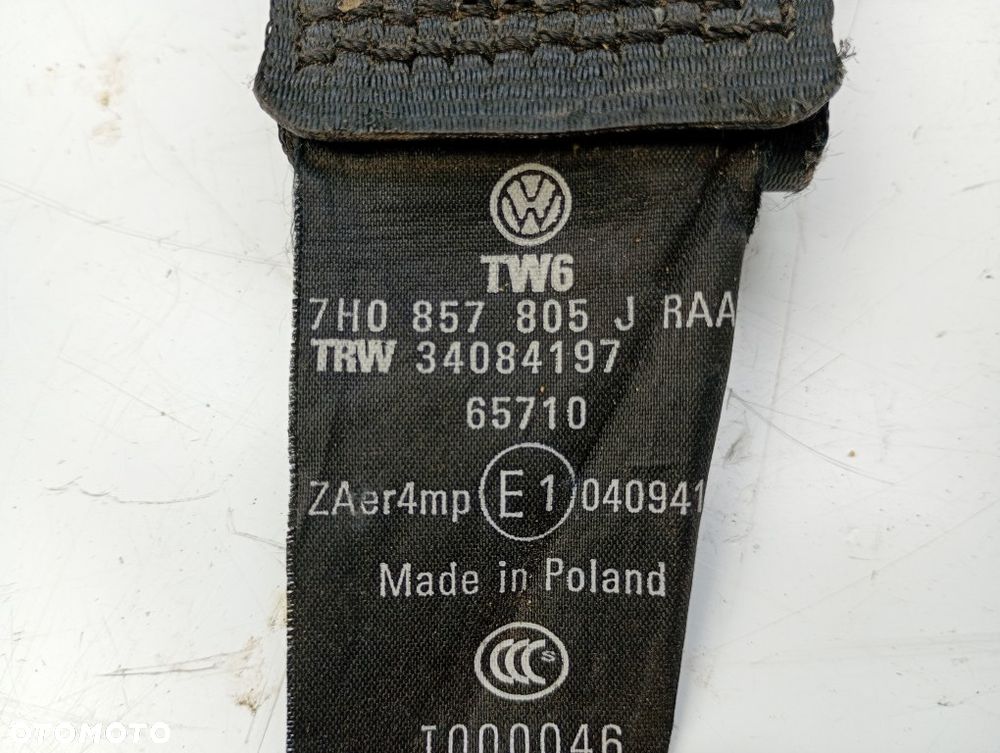 pas bezpieczeństwa przód lewe prawe vw transporter T5 multivan 7H0857806J 7H0857805J - 6