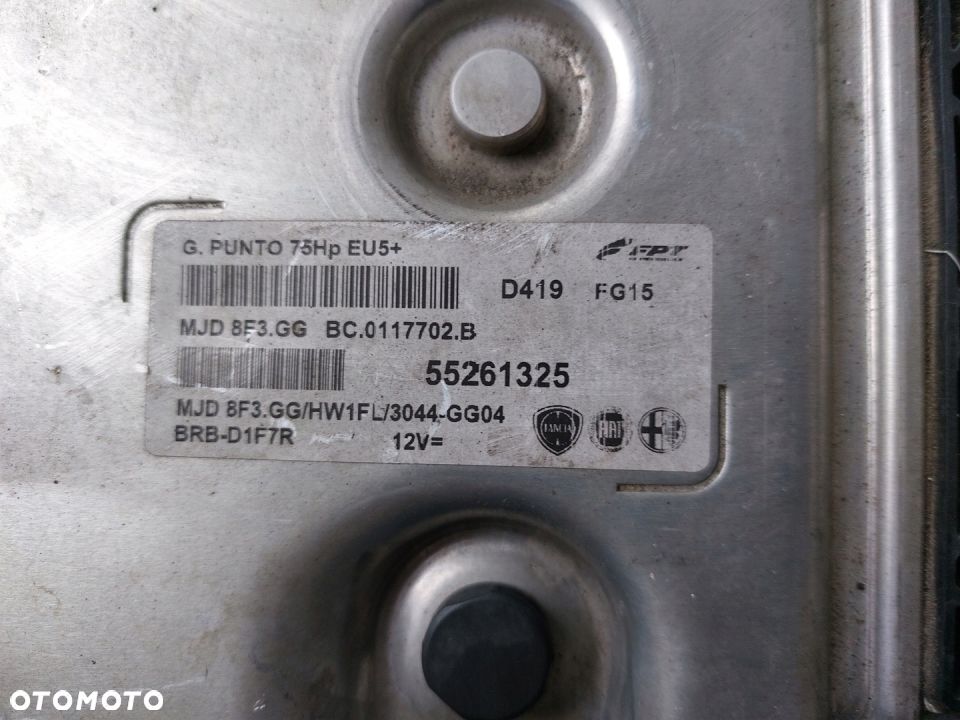 KOMPUTER STEROWNIK GRANDE PUNTO MJD8F3.GG 55261325 - 2