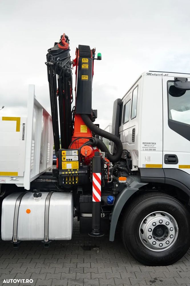 Iveco STRALIS 420 / 6x2 / LIVRARE - 7,1 M / PALFINGER PK- 23001- EH E- 17 M / MAX. CAPACITATE DE RIDICARE 5.600 KG / PUNȚĂ DE RIDICARE ȘI DIRECȚIE / EURO 6 - 24