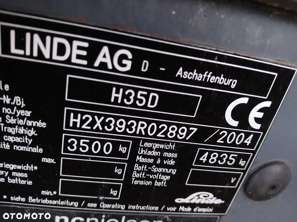 Linde H35D DIESEL kabina pozycjoner przesuw - 15