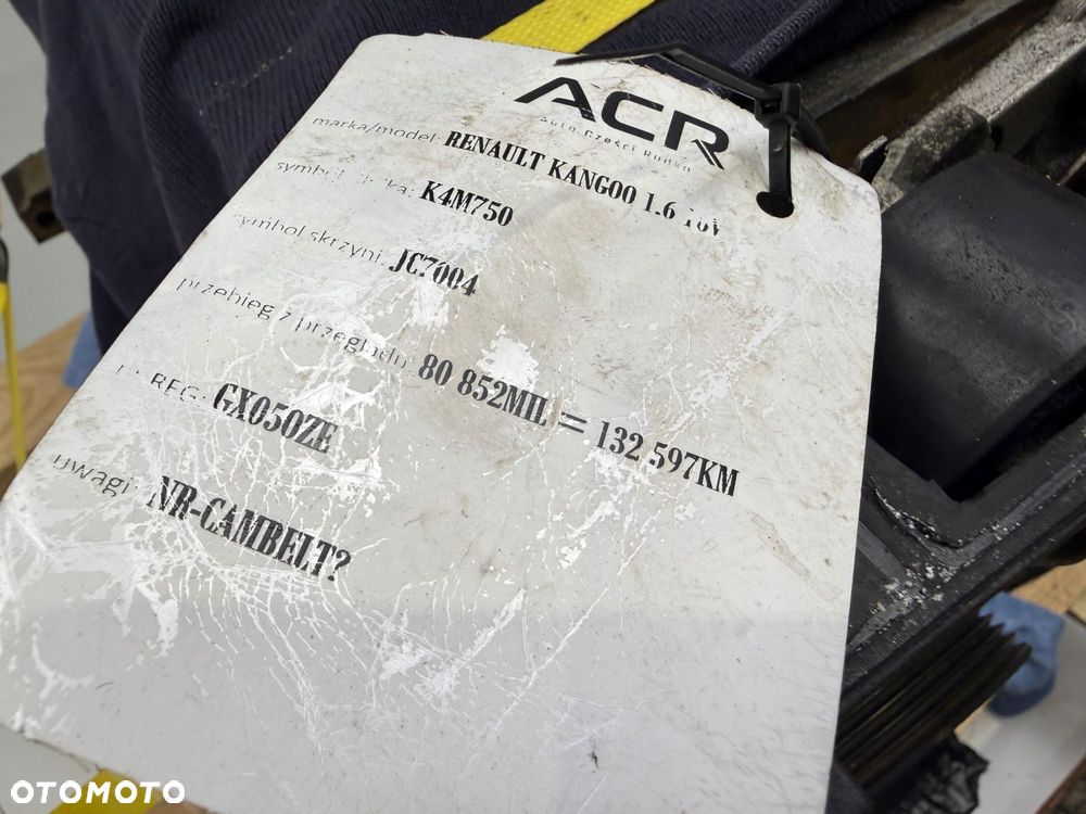 DÓŁ SILNIKA Renault Kangoo 1.6 16V K4M750 blok wał korbowy miska tłok tłoki - 2