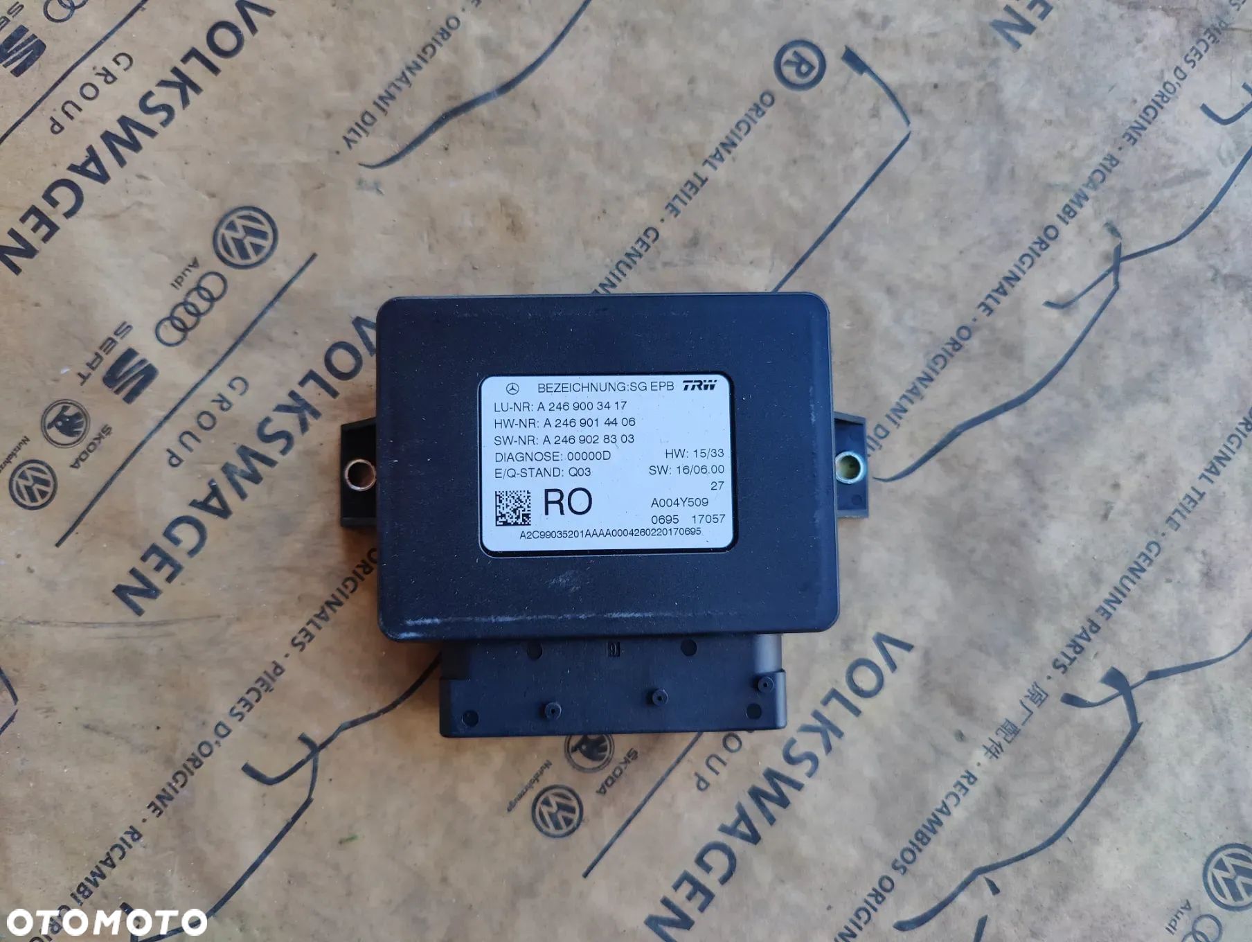 MERCEDES CLA W117 MODUŁ STEROWNIK HAMULCA RĘCZNEGO A2469003417 - 1