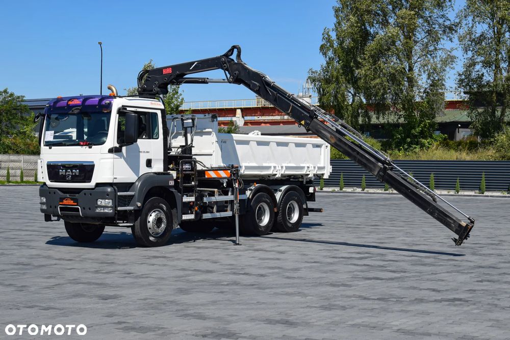 MAN TGS 33.360 / 6x4 / HDS HIAB 122 E-2 HIDUO / STEROWANIE RADIOWE / WYWROTKA / HYDROBURTA / AUTOMAT / KLIMA / TEMPOMAT / KAMERA COFANIA / SPROWADZONY - 9