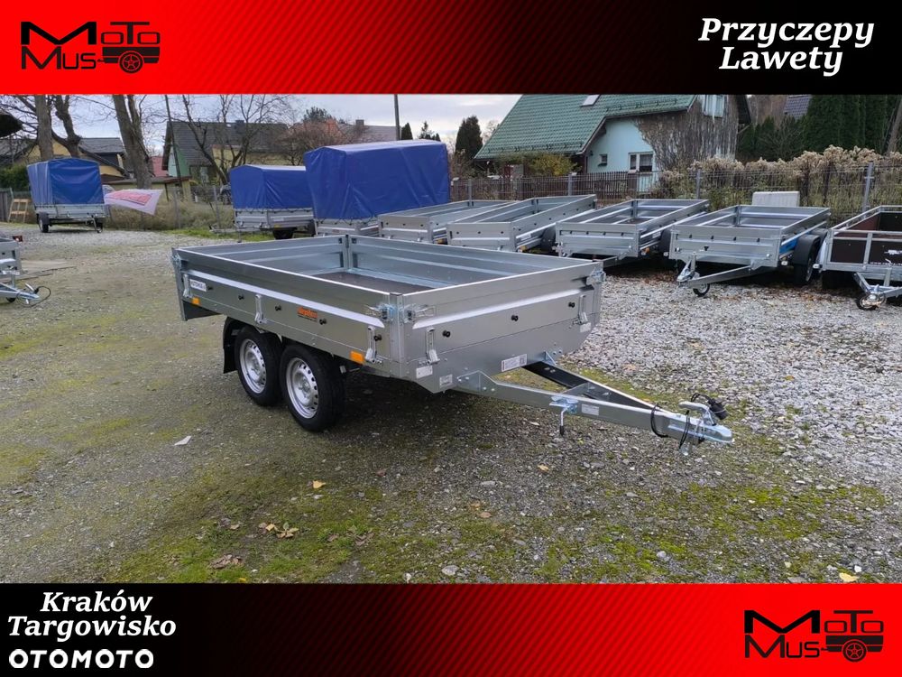 Neptun Przyczepa Neptun N7-263 2 KPS BASELINE 263x145x30 2 osie 750 kg koła pod spodem platforma - 1