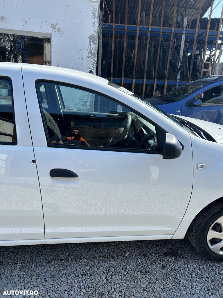 Usa Dreapta Fata Dacia Sandero 2 Facelift 2016 - 2020 Hatchback 4 Usi ALB (1327) - 1