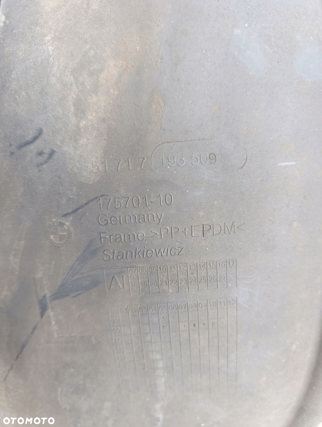BMW F07 GT NADKOLE LEWY PRZÓD 7193509 - 2