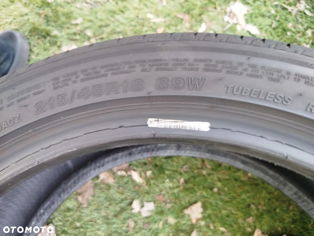 215/45R18 89W Bridgestone Turanza T005A 4x99% bieżnika demontaż z nowego mazdy3 - 14