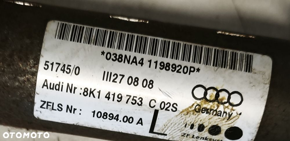 AUDI A4 B8 08r KRZYŻAK KOLUMNY KIEROWNICZEJ 8K1419753C - 2