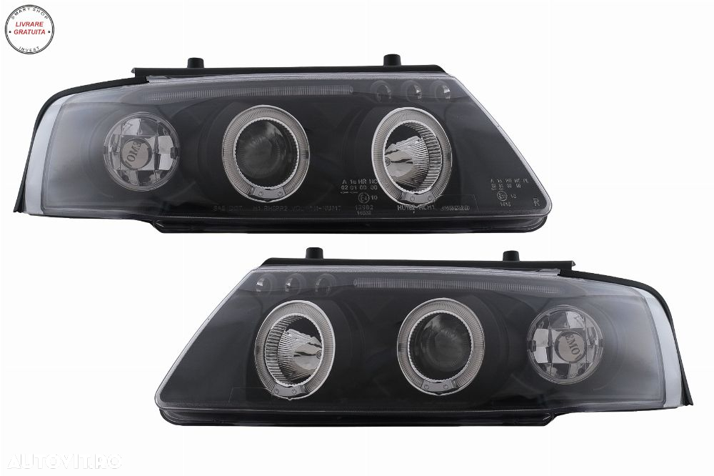 Faruri Angel Eyes VW Passat B5 3B (11.1996-08.2000) Negru- livrare gratuita - 2