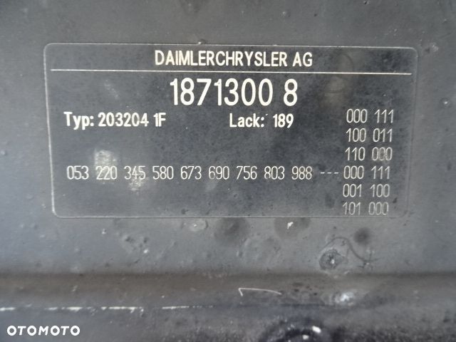 MASKA POKRYWA SILNIKA MERCEDES W203 KOMBI 00-04 LAK:189 NR318 - 14