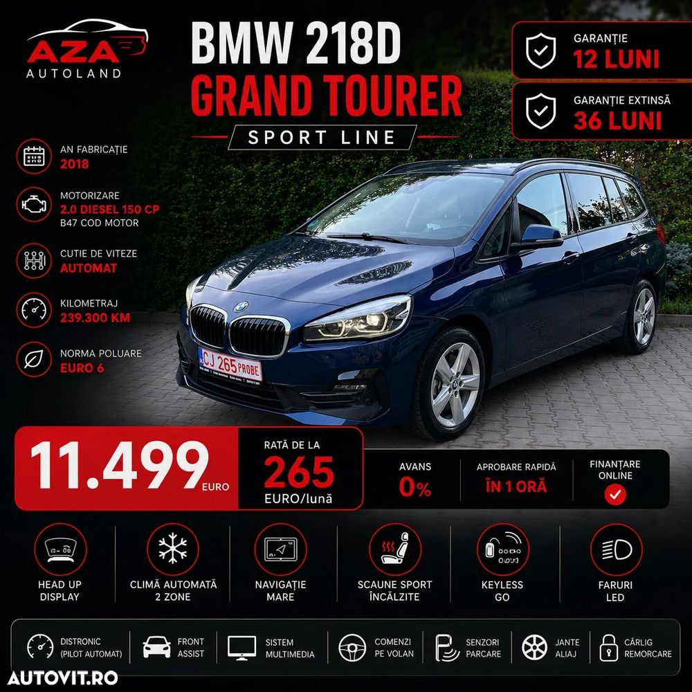 BMW Seria 2 218d Sport-Aut. Sport Line - 2