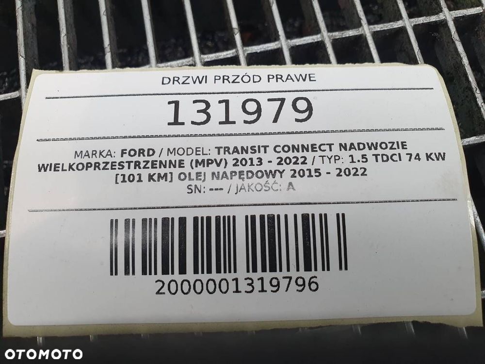 DRZWI PRZÓD PRAWE FORD TRANSIT CONNECT MK2 ORYGINAŁ - 9