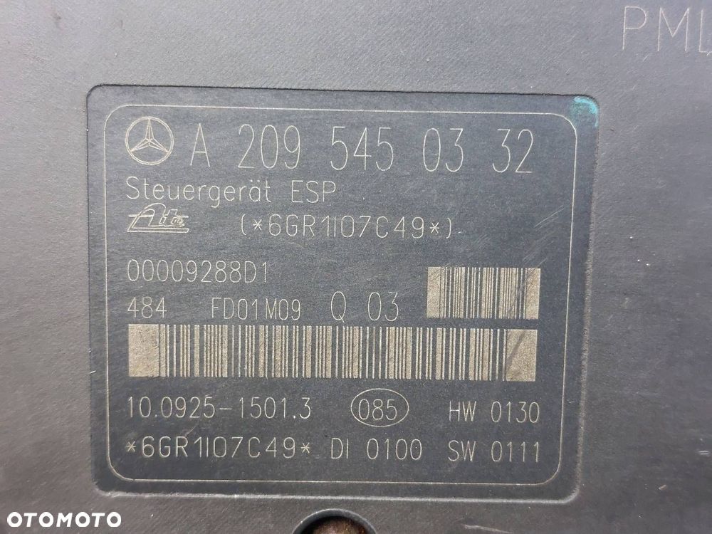 POMPA STEROWNIK ABS MERCEDES-BENZ W203 C KLASA 2095450332 0044311912 - 4