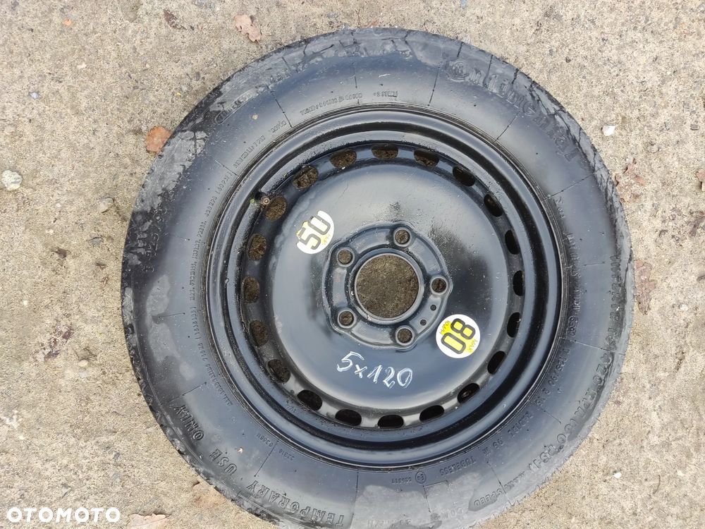Koło dojazdowe zapasowe BMW E46 125/90R15 5x120 - 1