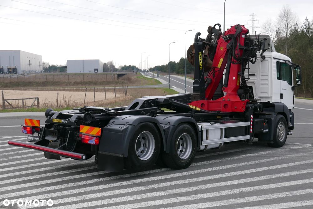 MAN MAN TGS 28.440 6X2 TGA + PALFINGER EPSILON PALIFT HAKOWIEC Z HDS Z DŹWIGIEM DO ZŁOMU KONTENERÓW ODPADÓW - 30