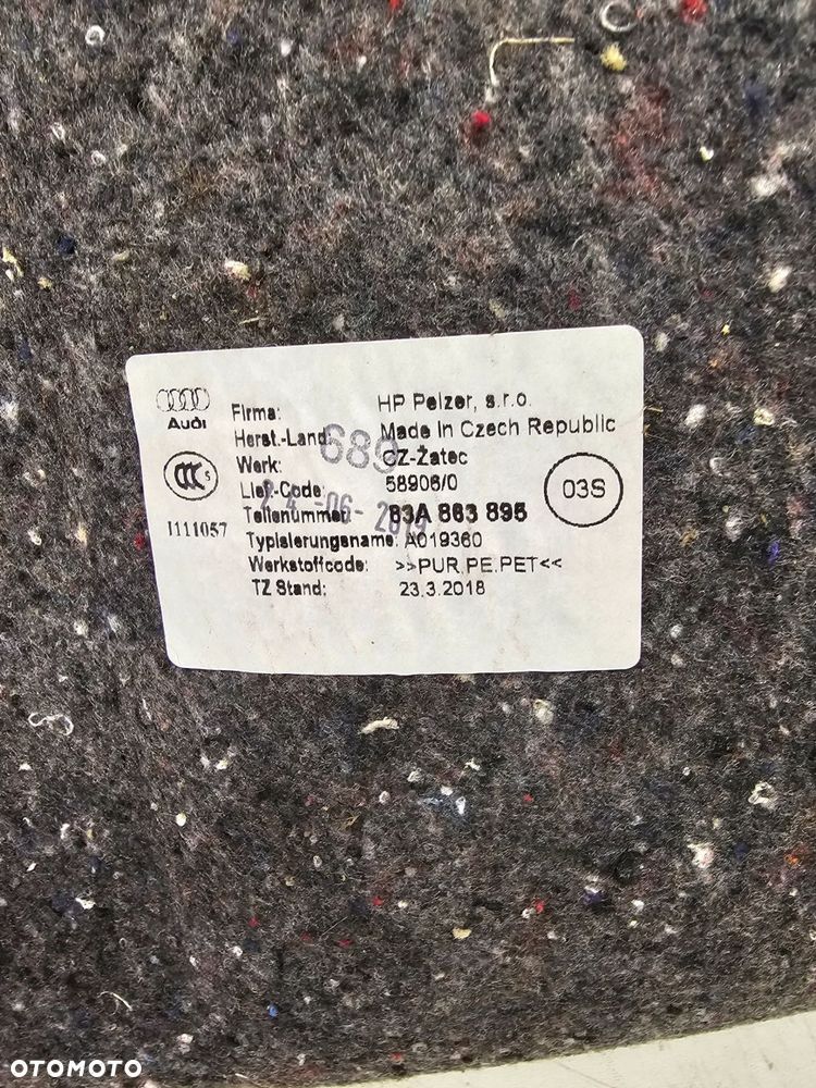 WYGŁUSZENIE NADKOLA TYLNEGO AUDI Q3 F3 83A863895 - 6