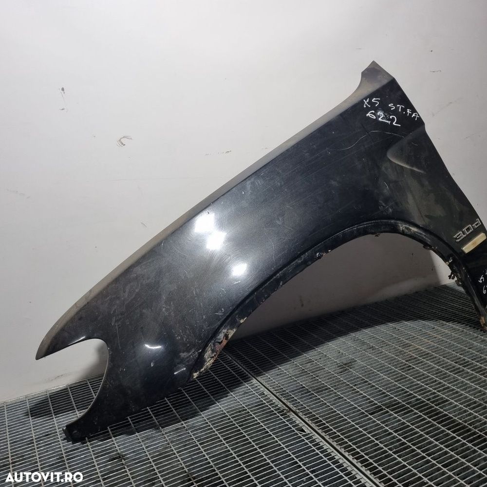 Aripa Stanga Fata BMW X5 E53 2000 - 2003 4 Usi NEGRU (622) - 3