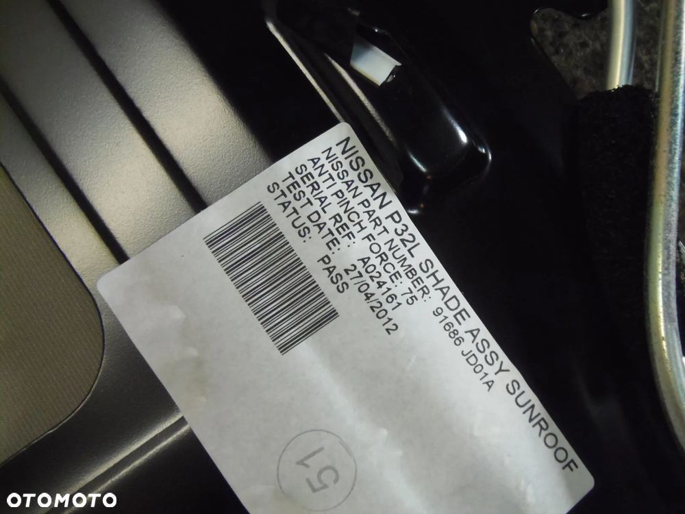DACH ROLETA PANORAMA SZYBERDACH ŻALUZJA NISSAN QASHQAI J10 LIFT - 4