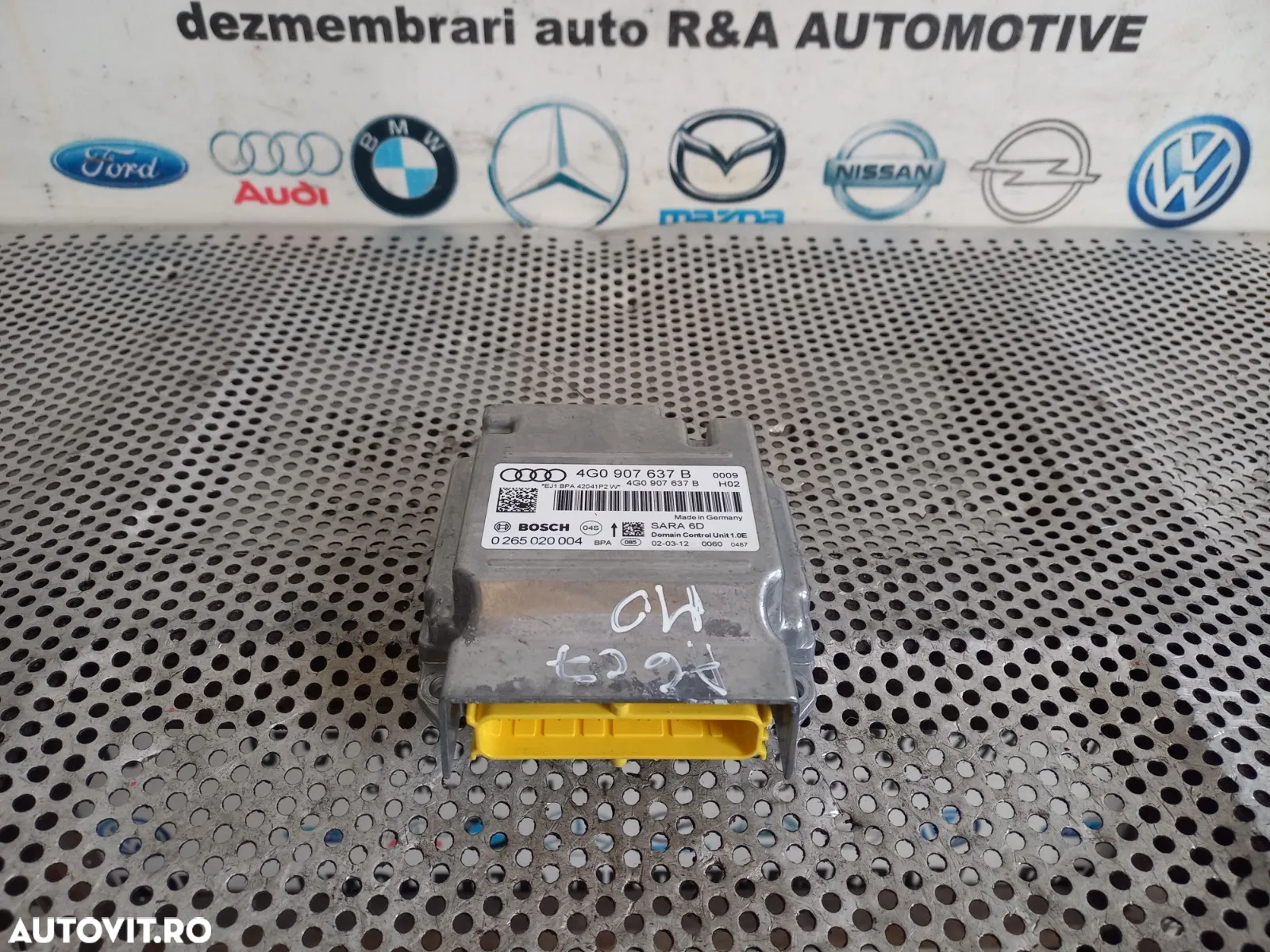 Calculator Modul Airbag SRS Audi A6 4G C7 A7 A8 Cod 4GB An 2011-2012-2013-2014-2015-2016-2017-2018 - 2